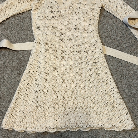 SPELL  Road to Paradise Knit Mini Dress in Wheat - Picture 9 of 12